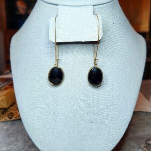 Carroll Walker faceted jet onyx